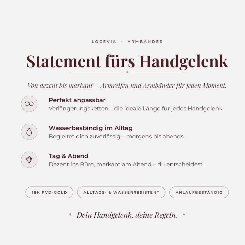 LOCEVIA – Armreif mit schimmernden Einlagen