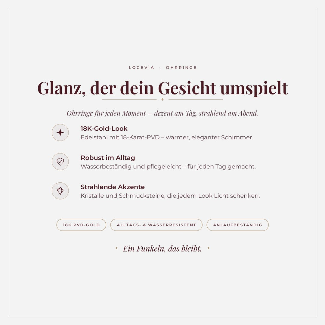 LOCEVIA – Creolen mit Perlenoptik