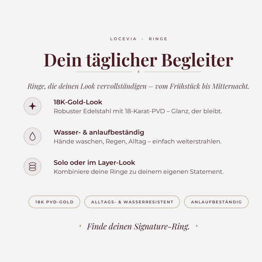 LOCEVIA – Überkreuzter Ring mit Schmucksteinen