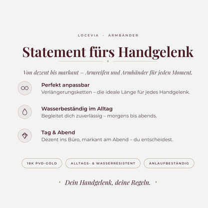 LOCEVIA – Armreif mit schimmernden Einlagen