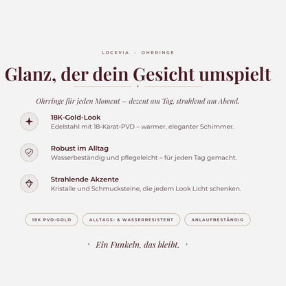LOCEVIA – Creolen mit funkelnden Schmucksteinen